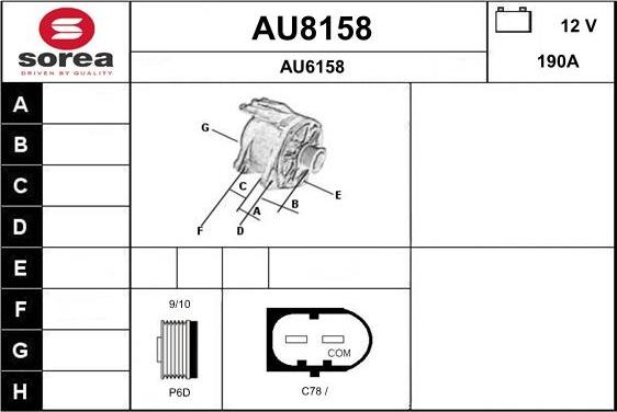 SNRA AU8158 - Alternateur cwaw.fr