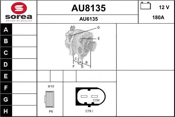 SNRA AU8135 - Alternateur cwaw.fr