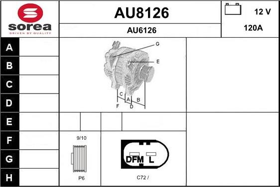 SNRA AU8126 - Alternateur cwaw.fr