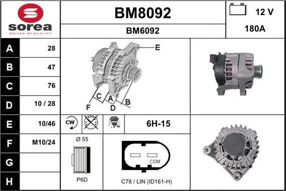 SNRA BM8092 - Alternateur cwaw.fr