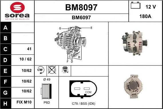 SNRA BM8097 - Alternateur cwaw.fr