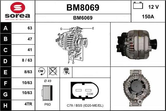 SNRA BM8069 - Alternateur cwaw.fr