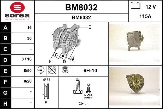 SNRA BM8032 - Alternateur cwaw.fr