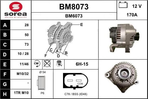 SNRA BM8073 - Alternateur cwaw.fr