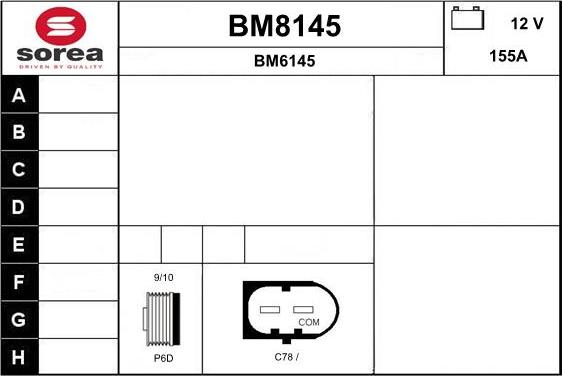 SNRA BM8145 - Alternateur cwaw.fr