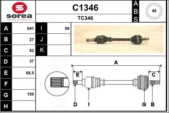 SNRA C1346 - Arbre de transmission cwaw.fr