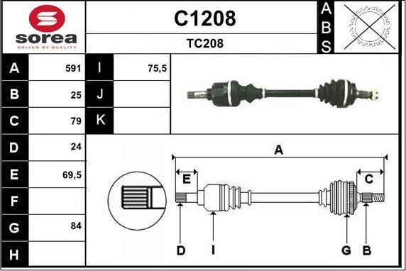 SNRA C1208 - Arbre de transmission cwaw.fr