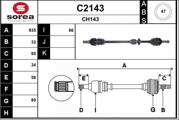 SNRA C2143 - Arbre de transmission cwaw.fr