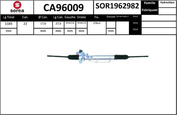 SNRA CA96009 - Crémaillière de direction cwaw.fr