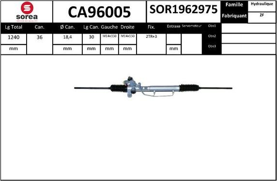 SNRA CA96005 - Crémaillière de direction cwaw.fr