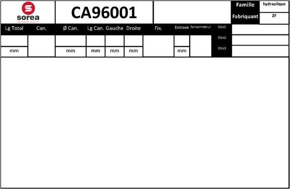 SNRA CA96001 - Crémaillière de direction cwaw.fr