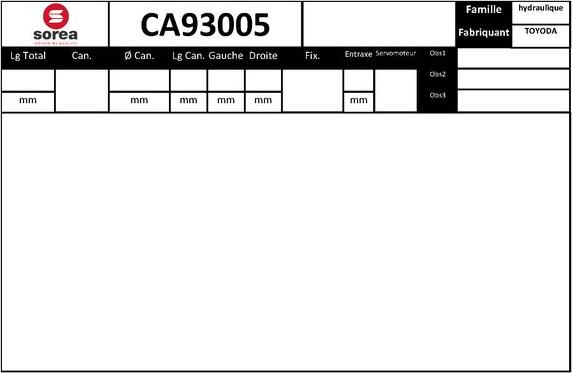 SNRA CA93005 - Crémaillière de direction cwaw.fr