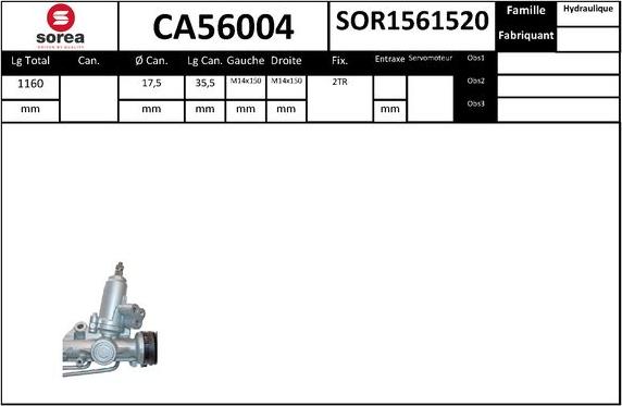 SNRA CA56004 - Crémaillière de direction cwaw.fr