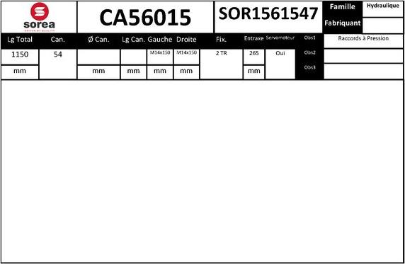 SNRA CA56015 - Crémaillière de direction cwaw.fr