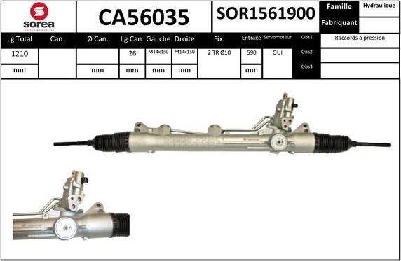 SNRA CA56035 - Crémaillière de direction cwaw.fr