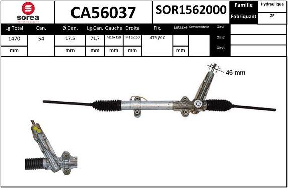 SNRA CA56037 - Crémaillière de direction cwaw.fr