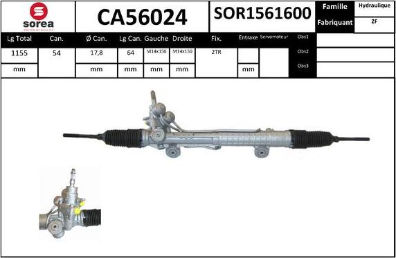 SNRA CA56024 - Crémaillière de direction cwaw.fr