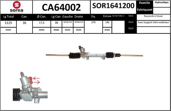 SNRA CA64002 - Crémaillière de direction cwaw.fr