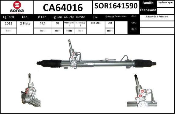 SNRA CA64016 - Crémaillière de direction cwaw.fr