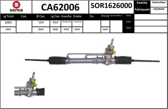 SNRA CA62006 - Crémaillière de direction cwaw.fr