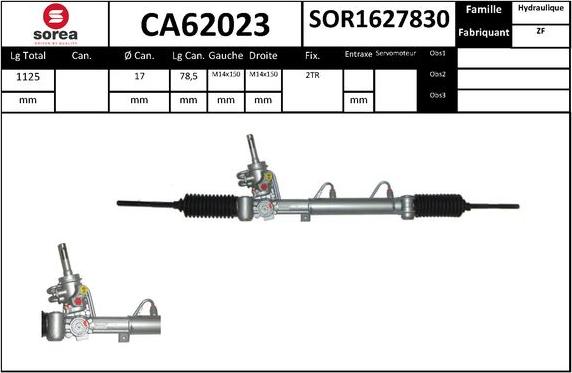 SNRA CA62023 - Crémaillière de direction cwaw.fr