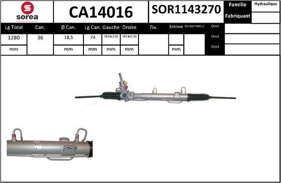 SNRA CA14016 - Crémaillière de direction cwaw.fr