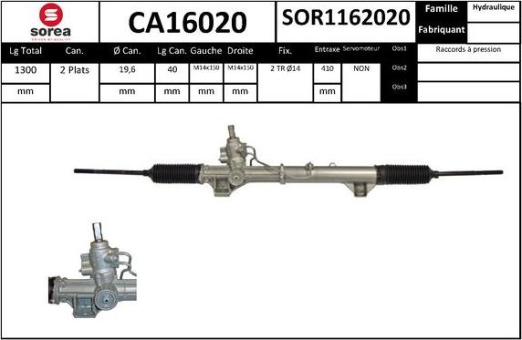 SNRA CA16020 - Crémaillière de direction cwaw.fr