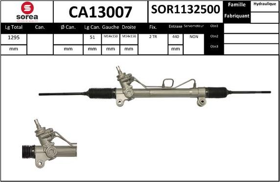 SNRA CA13007 - Crémaillière de direction cwaw.fr