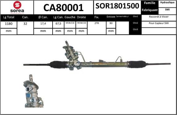 SNRA CA80001 - Crémaillière de direction cwaw.fr