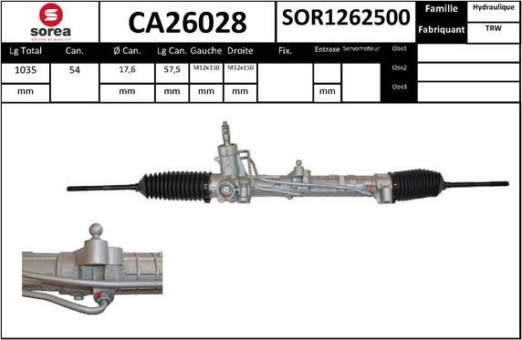 SNRA CA26028 - Crémaillière de direction cwaw.fr