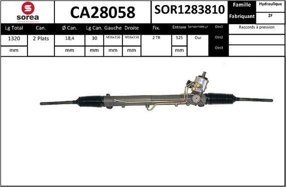 SNRA CA28058 - Crémaillière de direction cwaw.fr