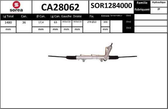 SNRA CA28062 - Crémaillière de direction cwaw.fr