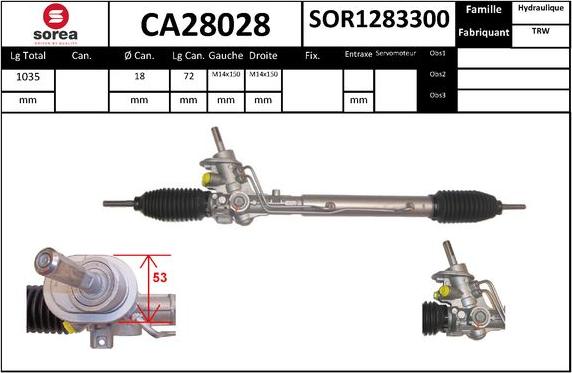 SNRA CA28028 - Crémaillière de direction cwaw.fr