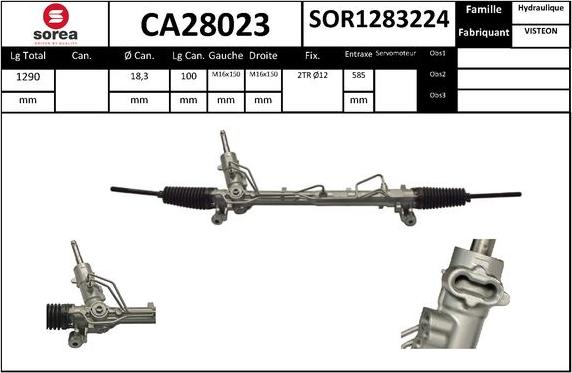 SNRA CA28023 - Crémaillière de direction cwaw.fr