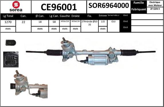 SNRA CE96001 - Crémaillière de direction cwaw.fr