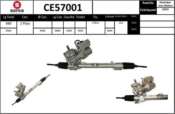 SNRA CE57001 - Crémaillière de direction cwaw.fr