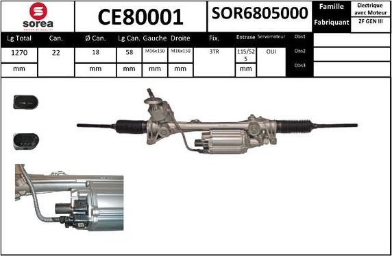 SNRA CE80001 - Crémaillière de direction cwaw.fr