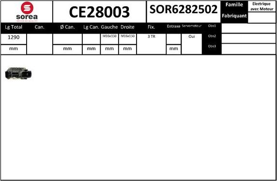 SNRA CE28003 - Crémaillière de direction cwaw.fr