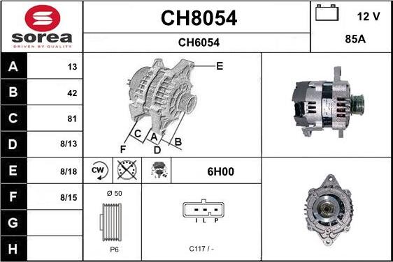 SNRA CH8054 - Alternateur cwaw.fr