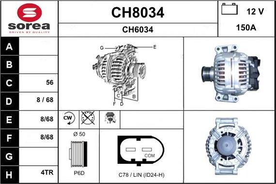 SNRA CH8034 - Alternateur cwaw.fr