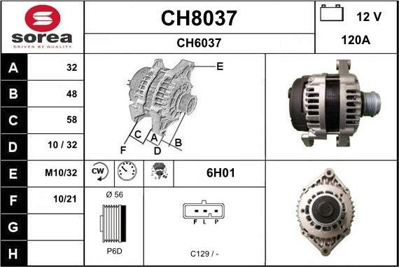 SNRA CH8037 - Alternateur cwaw.fr