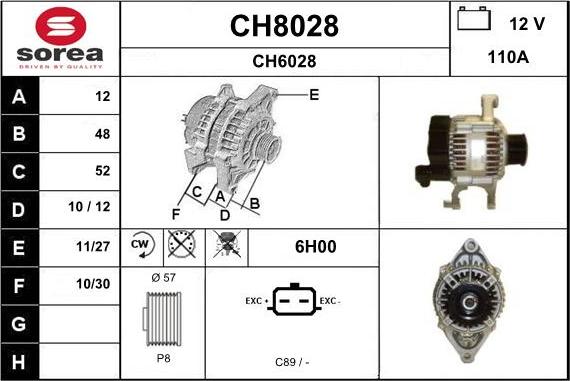 SNRA CH8028 - Alternateur cwaw.fr