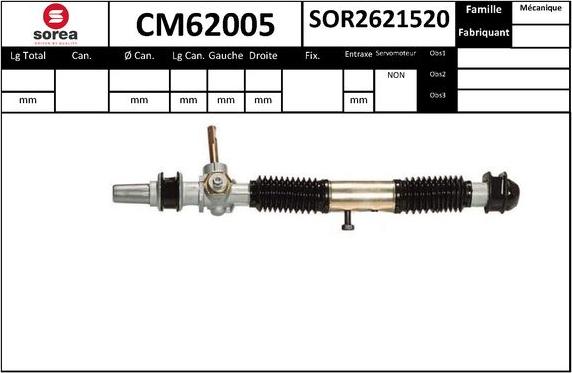 SNRA CM62005 - Crémaillière de direction cwaw.fr