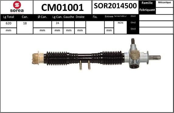 SNRA CM01001 - Crémaillière de direction cwaw.fr