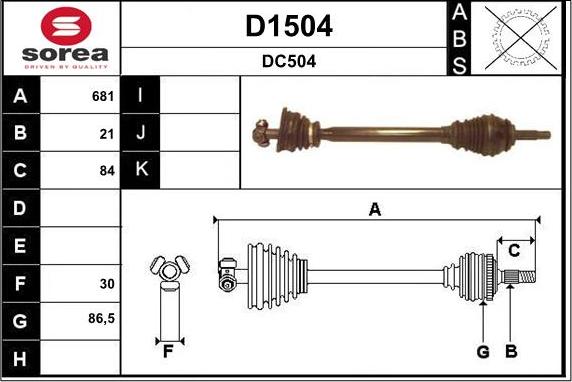 SNRA D1504 - Arbre de transmission cwaw.fr