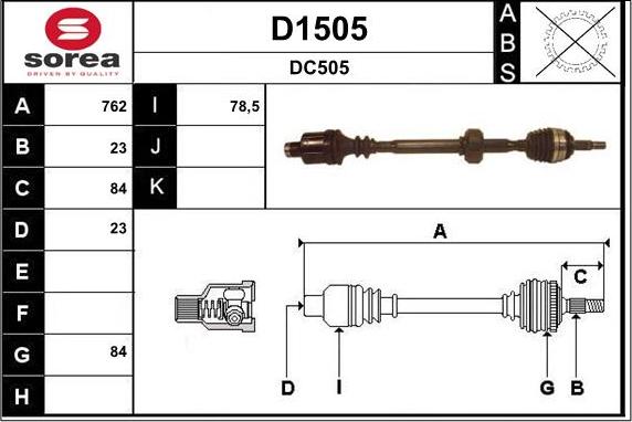 SNRA D1505 - Arbre de transmission cwaw.fr