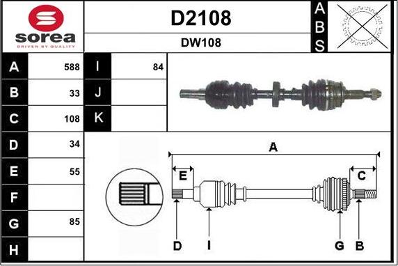 SNRA D2108 - Arbre de transmission cwaw.fr