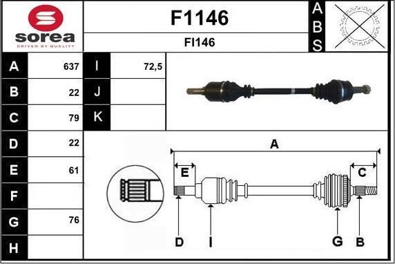 SNRA F1146 - Arbre de transmission cwaw.fr