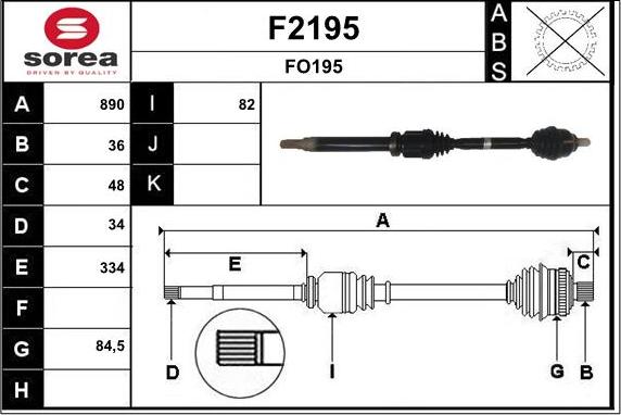 SNRA F2195 - Arbre de transmission cwaw.fr