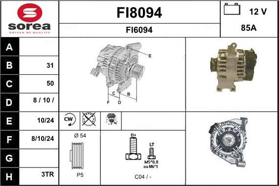 SNRA FI8094 - Alternateur cwaw.fr